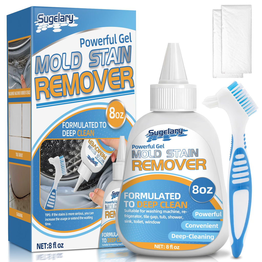 Home Stain Cleaner, Washing Machine Cleaner for Front Loader Seal, Home Remover Gel for Bathroom Grout, Sink, Shower, Caulk, Front Load Washer Cleaning Solution-8 fl oz