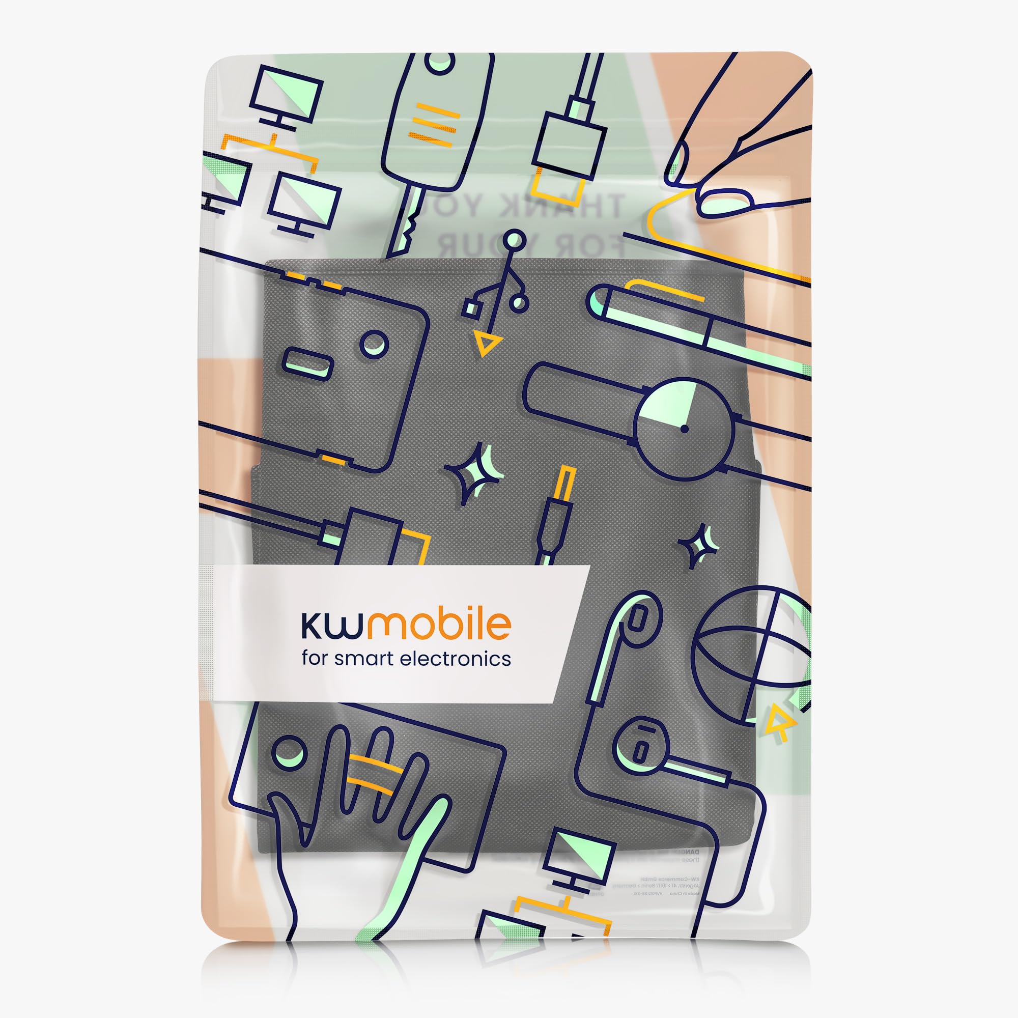 kwmobile Monitor Cover Compatible with 27-28" monitor - Dust Cover Computer Screen Protector - Black
