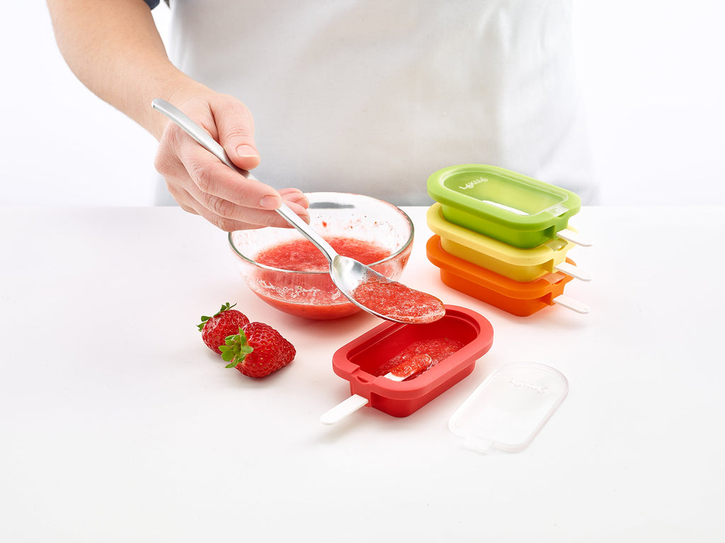 Lekue 3400221S01U150 4 Unit Stackable Ice Lollipop Mold