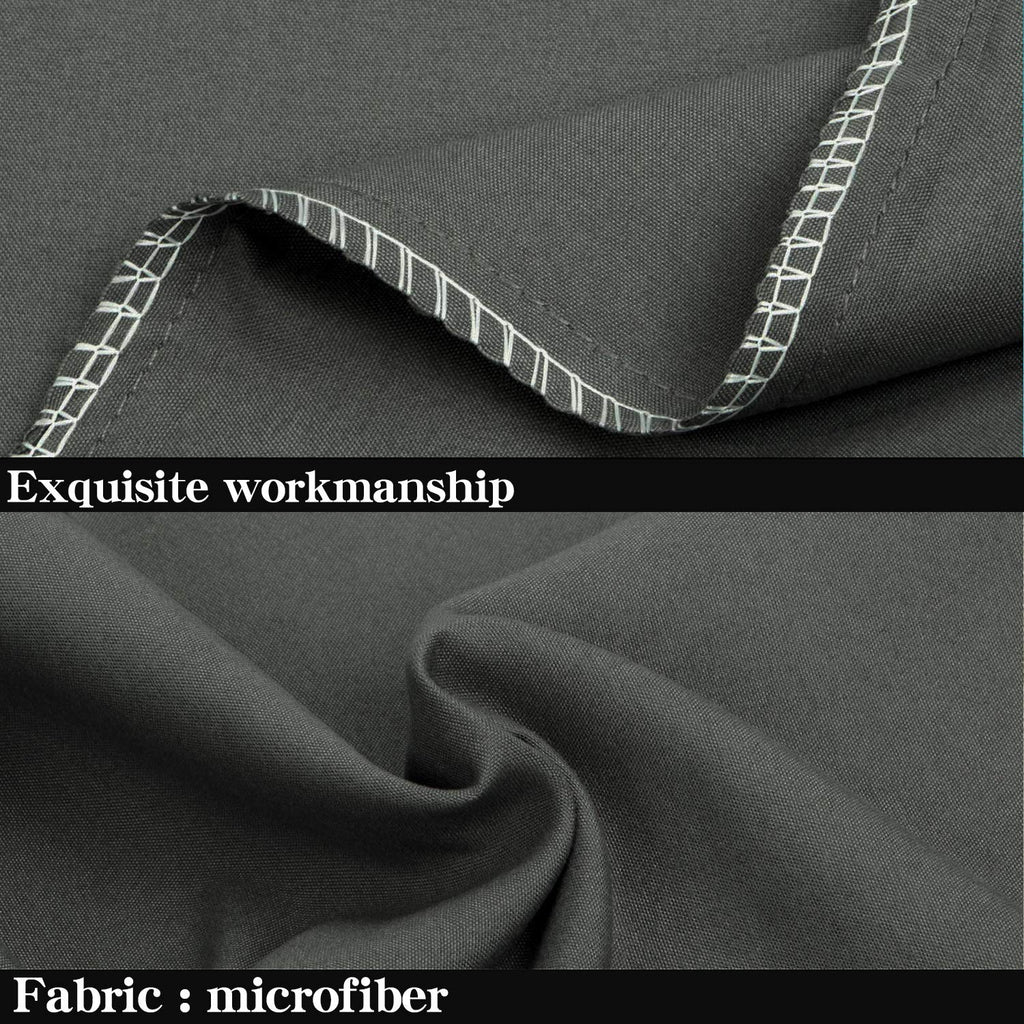 NTBAY Queen Pillowcase Set - 4 Pack Brushed Microfiber 20x30 Pillowcases - Soft, Wrinkle-Free, Fade-Resistant, Stain-Resistant, Pillowcases with Envelope Closure - 20x30 inches, Dark Grey