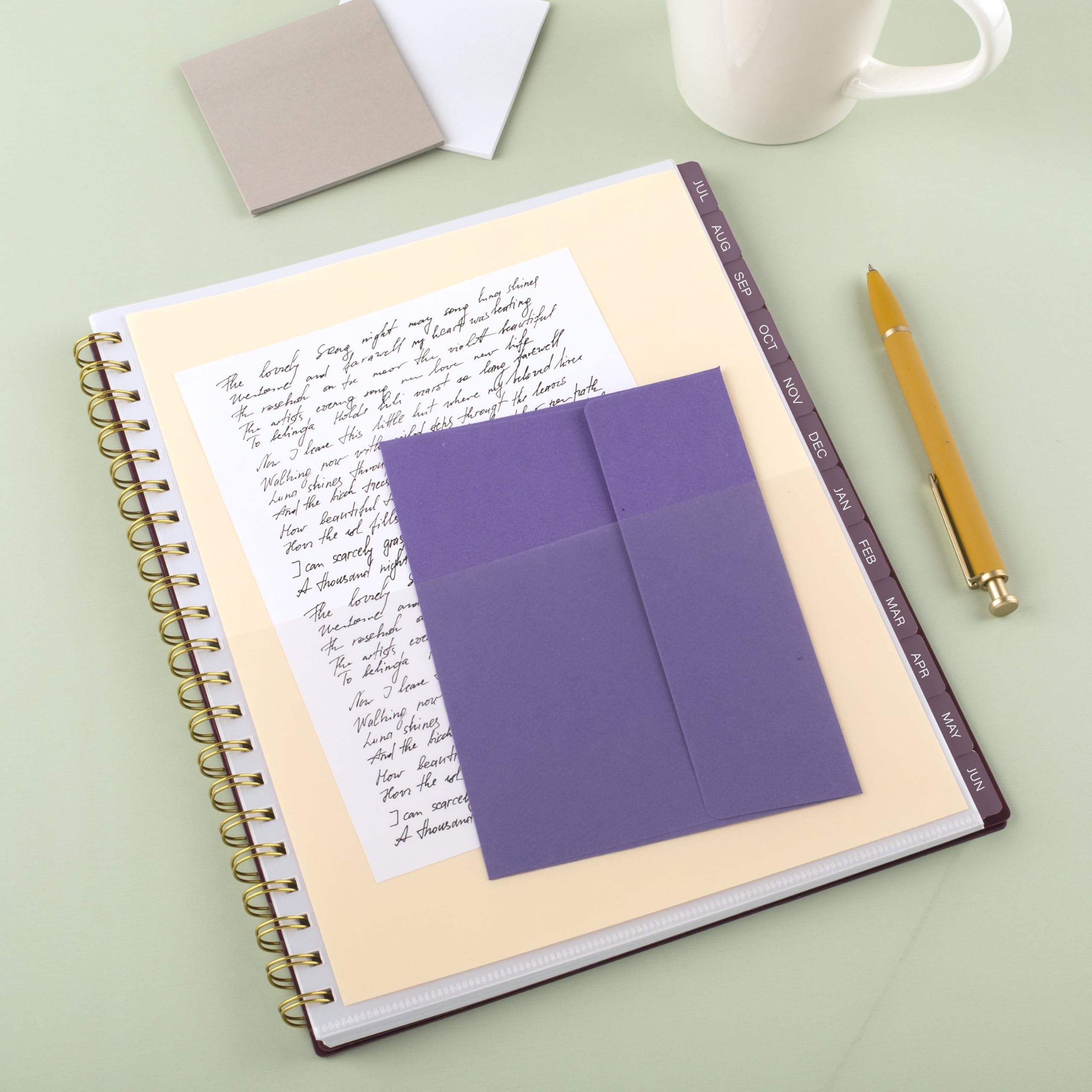 Cambridge Planner 2026-2027 Weekly & Monthly Academic 12-Month July-June, 8-1/2" x 11", Stria (1797-905A)