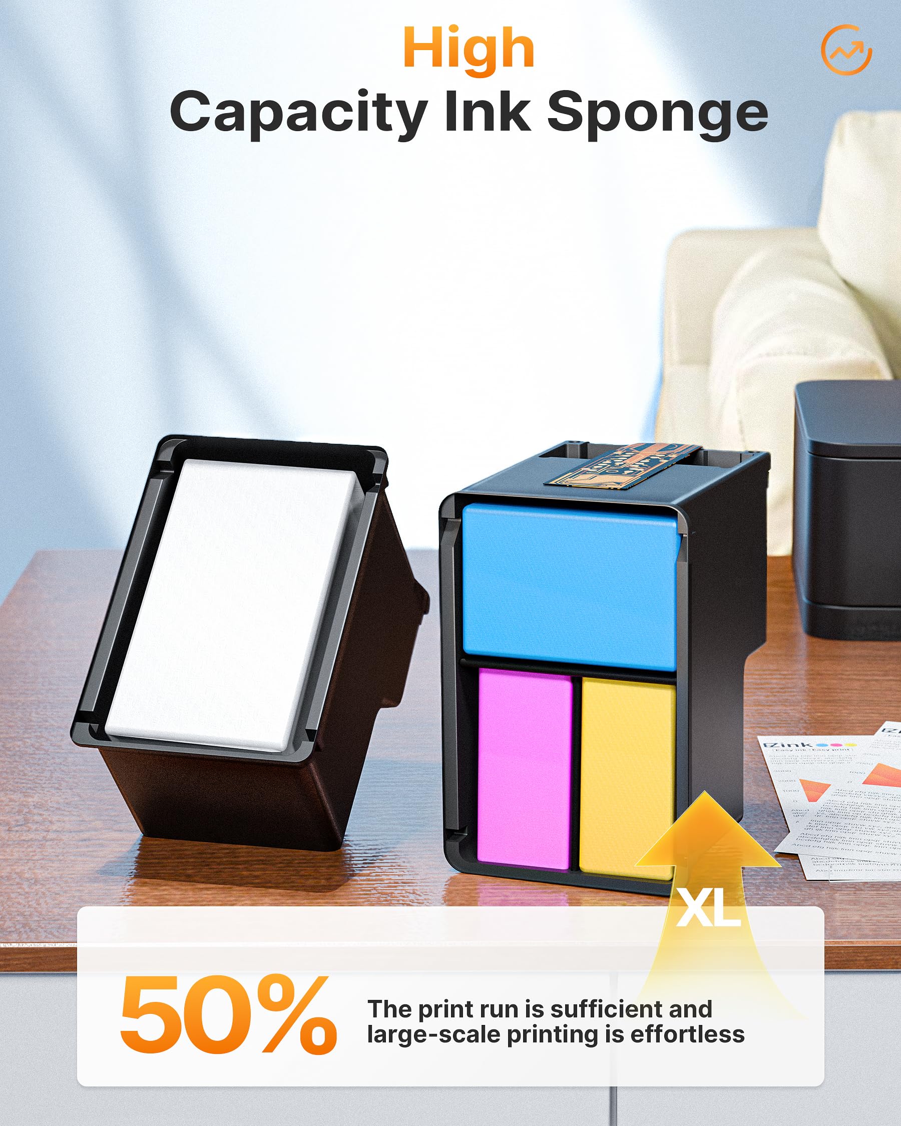 E-Z Ink 67 XL Ink Cartridges 67XL Cartouche Encre for HP 67 XL Printer Ink HP67XL Black and Color for Envy Pro 6455 6458 6475 Envy 6455e 6458e 6055 6055e 6052e Printer