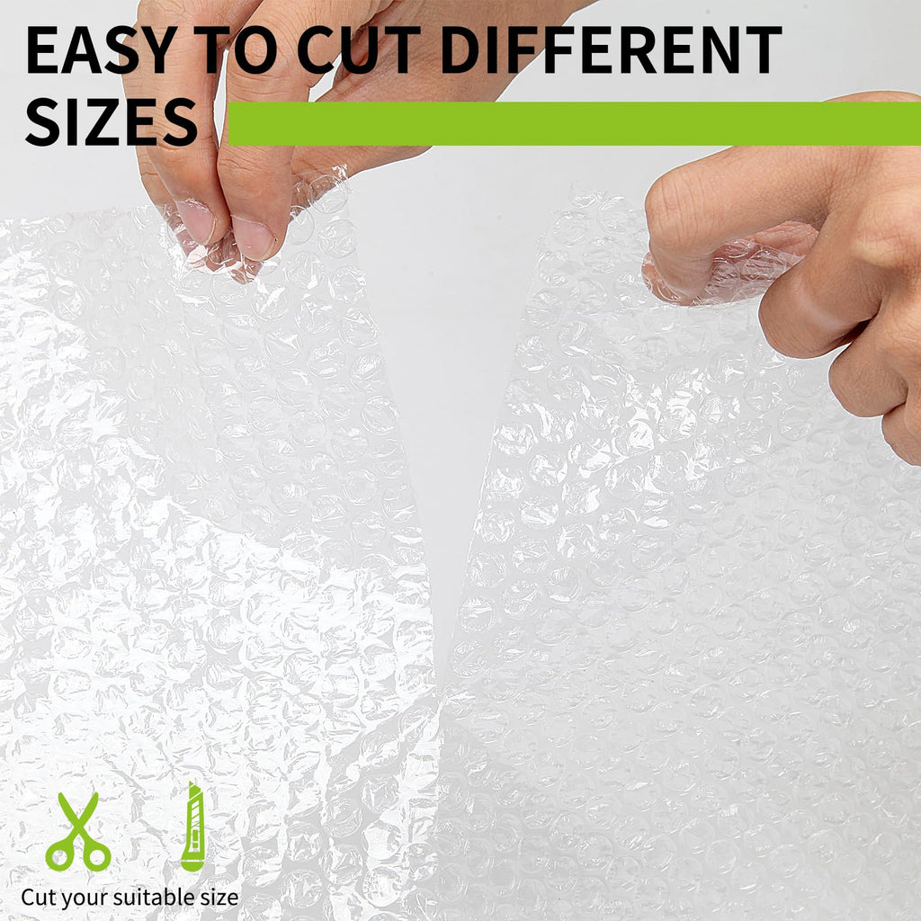 High-PQ Lightweight Bubble Cushioning Wrap Roll, Nylon Bubble Cushioning Rolls, Fragile Packing Supplies for Shipping, Mailing and Moving Packing Supplies(1 Roll 16"X394'')