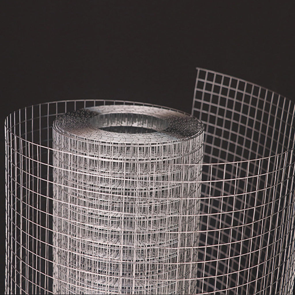 0.3*7m Hardware Cloth Wire Fence Roll Chicken Wire Mesh Stainless Steel Galvanized Garden Chicken Mesh Welded for Poultry Netting Cage Protection Plants Supports Hot Dipped Roll Fencing Rabbit Cages