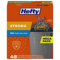 Hefty Drawstring Trash Can Liner Bags, 33 Gallon, 48 Count