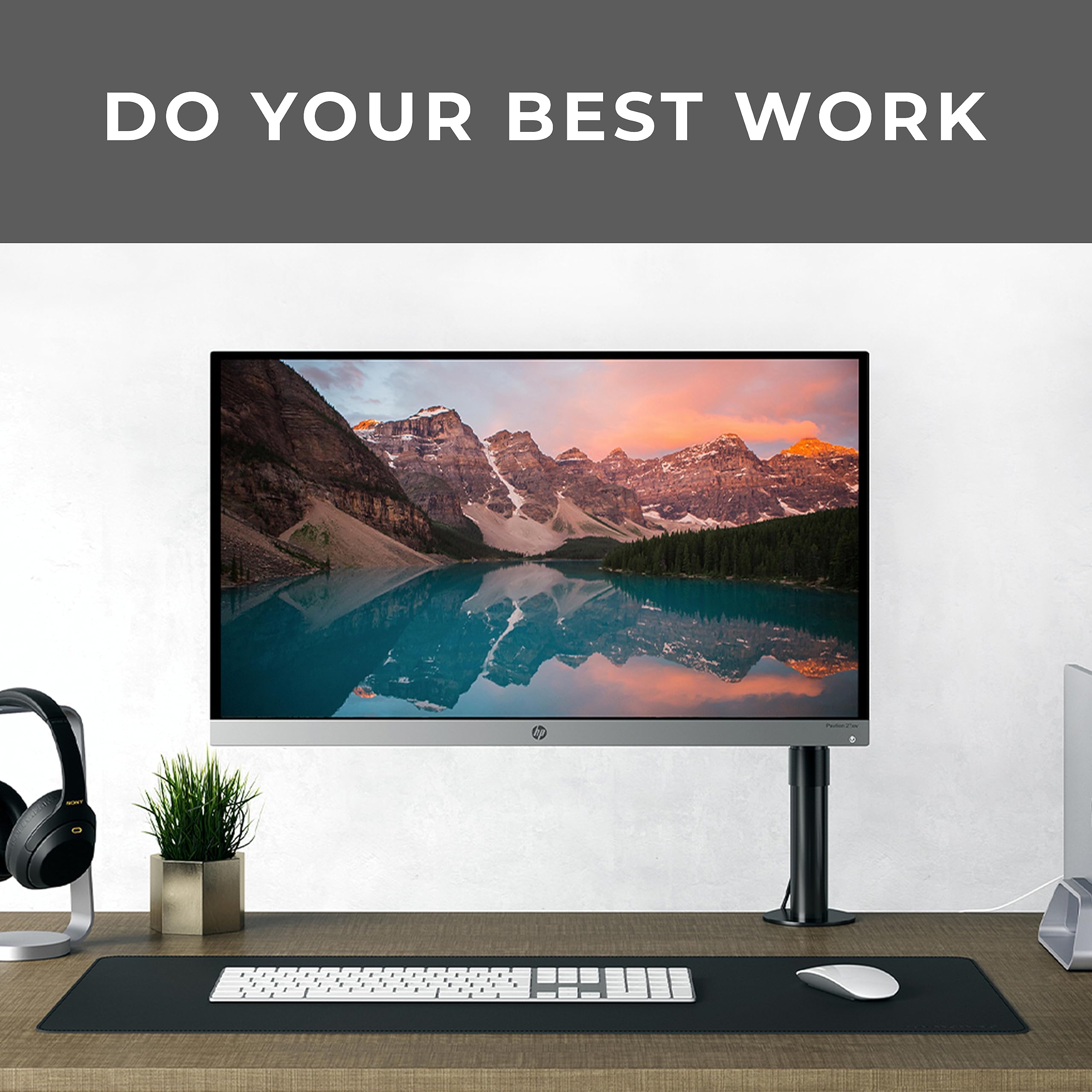HumanCentric VESA Mount Adapter Compatible with MSI Optix MAG341CQ, AG32C, AG32CQ, G24C, G27C, G27C2 Monitors, Does Not Fit MAG24C, for 75x755 and 100x100mm Patterns
