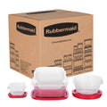 Rubbermaid EasyStore Square and Round Food Storage Containers with Lids, 14-Piece Set