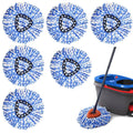Spin Mop Replacement Head for O-Cedar RinseClean 2-Tank System, 360° Microfiber Mop Head Refill, Easy Cleaning Mop Pads, Machine Washable