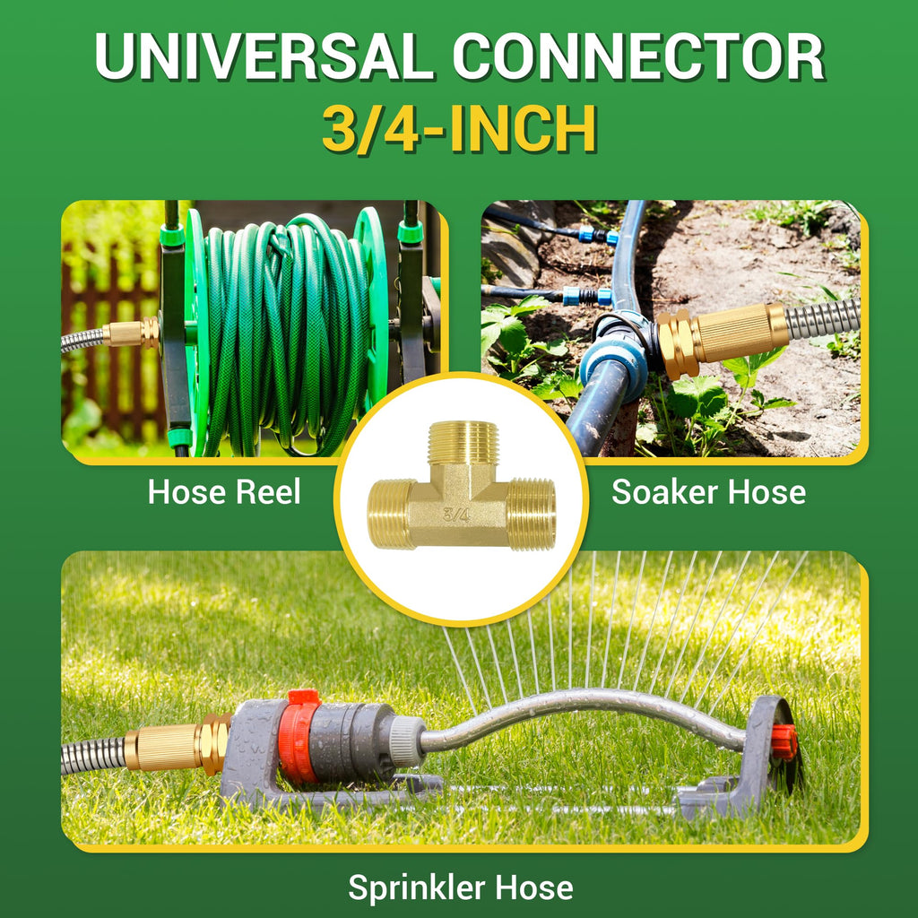 360 GADGET Garden Hose - Short Water Leader Metal Hose 3 FT with Female to Female Fitting, Flexible, Heavy Duty Hose Extension for Outdoor Hose Reel/Dehumidifier/RV、304Stainless Steel