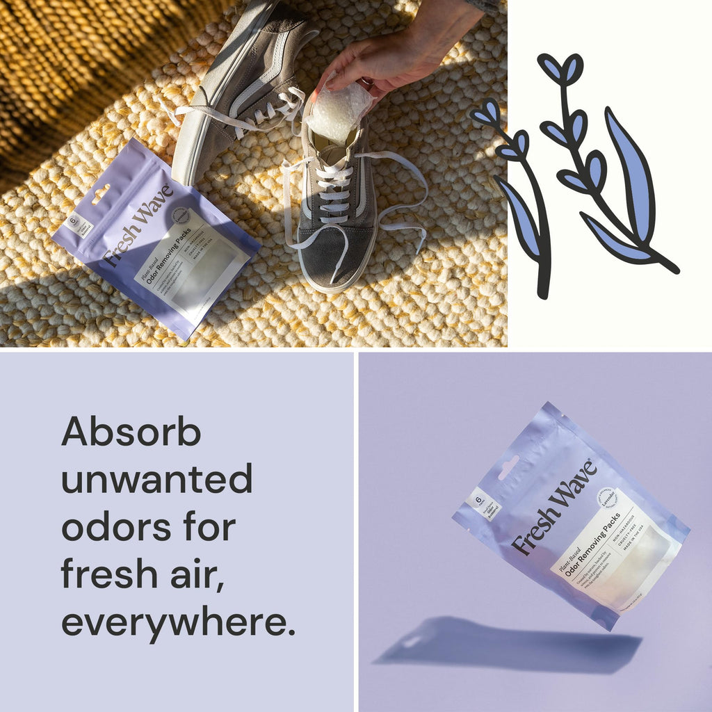 Fresh Wave Lavender Odor Removing Packs, Bag of 6