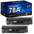 Uniwork Compatible Toner Cartridge Replacement for HP 78A CE278A use for LaserJet Pro P1606dn, M1536dnf, P1566, P1560, P1606, M1536 Printer (2 Black)