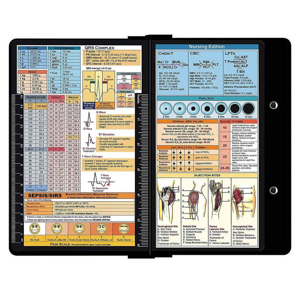 PoneyChoice Aluminum Clipboard Medical Edition Black Foldable Clipboard Letter Size