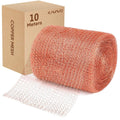 Copper Mesh,5" X 33 Feet(10m/270g),100% Pure Copper Mesh Roll Knit Copper Mesh,Gap Blocker for Building Hole,Protect Saplings&Seeds,Barbecue Grill Clean,Fill Fabric DIY