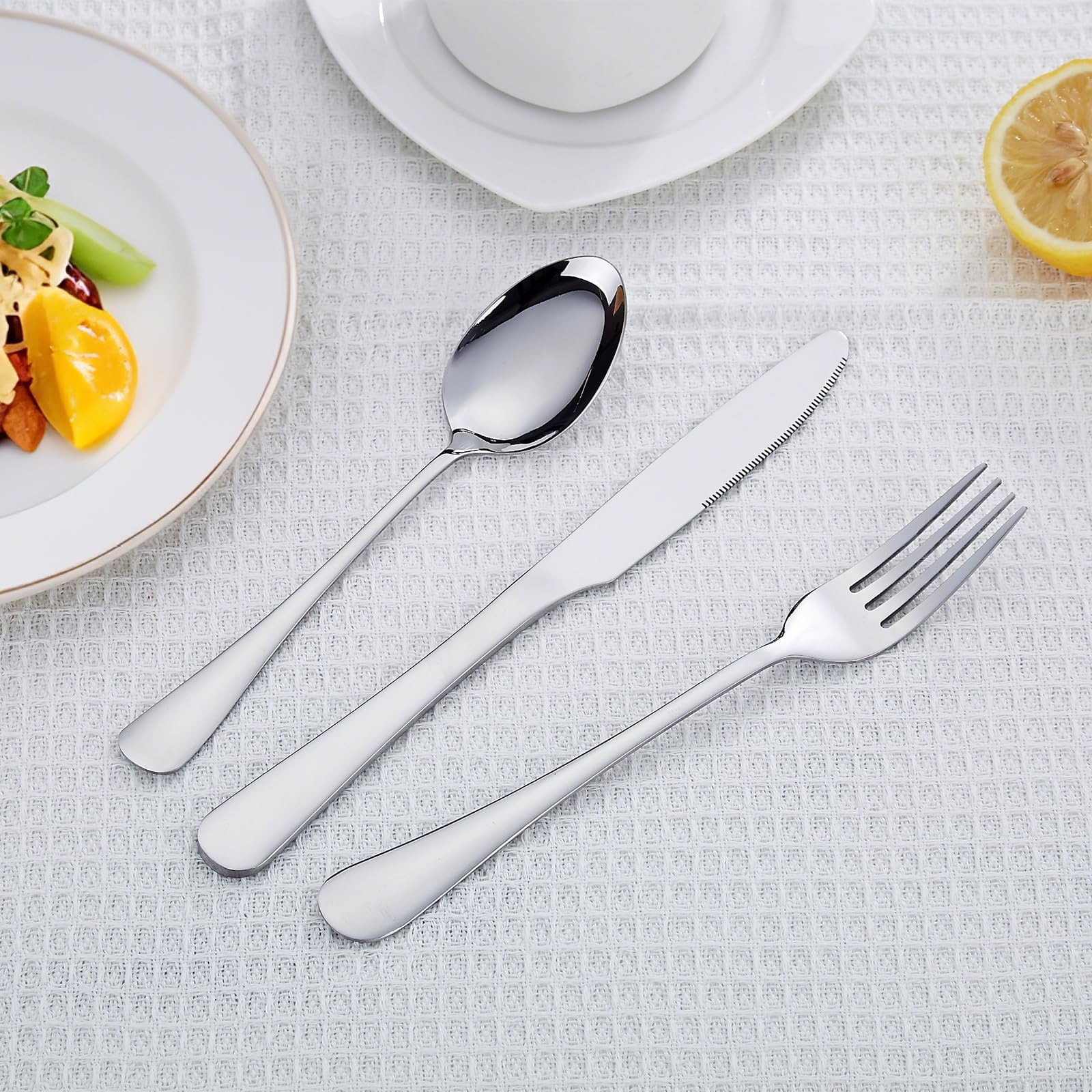 Distfeat 36 Piece Dinner Fork Set (8 Inches) - Premium Stainless Steel Cutlery Forks -Table Forks for Home or Restaurant, Mirror Polished and Dishwasher Safe