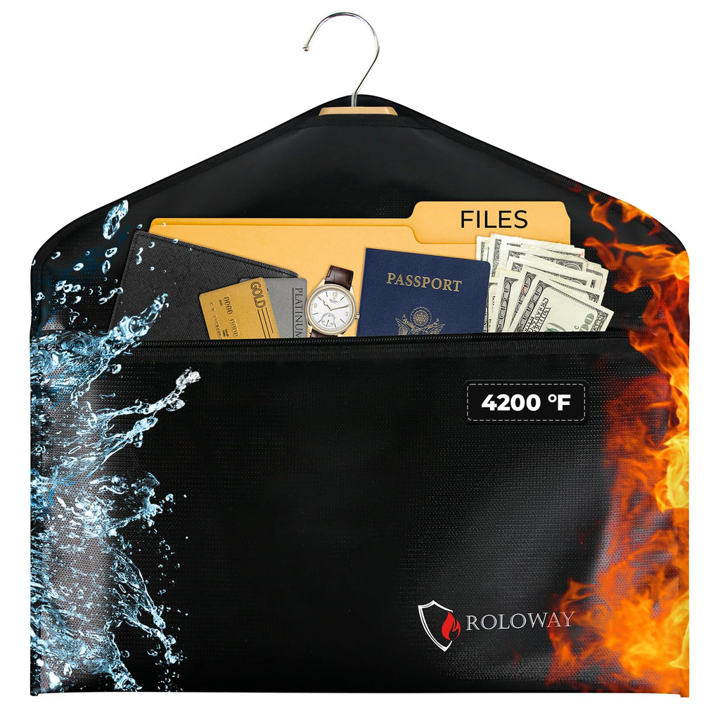ROLOWAY Hanger Diversion Safe - Fireproof With Hidden Pocket for Jewelry, Money Storage - Secret Compartment Under Clothes to Hide Items for Home or Travel
