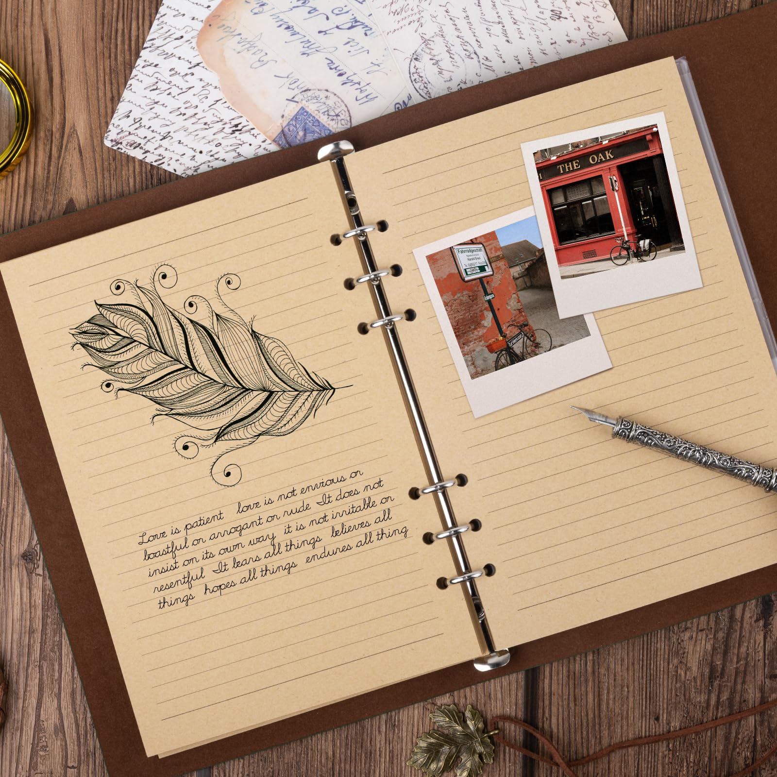 PU Leather Journal Notebook, Refillable Travel Vintage Writing Journals Diary, Gifts for Women, Men, Teen Girls and Boys, 100GSM Lined Paper,160 Pages(Brown, A5 9.2" x 6.5")