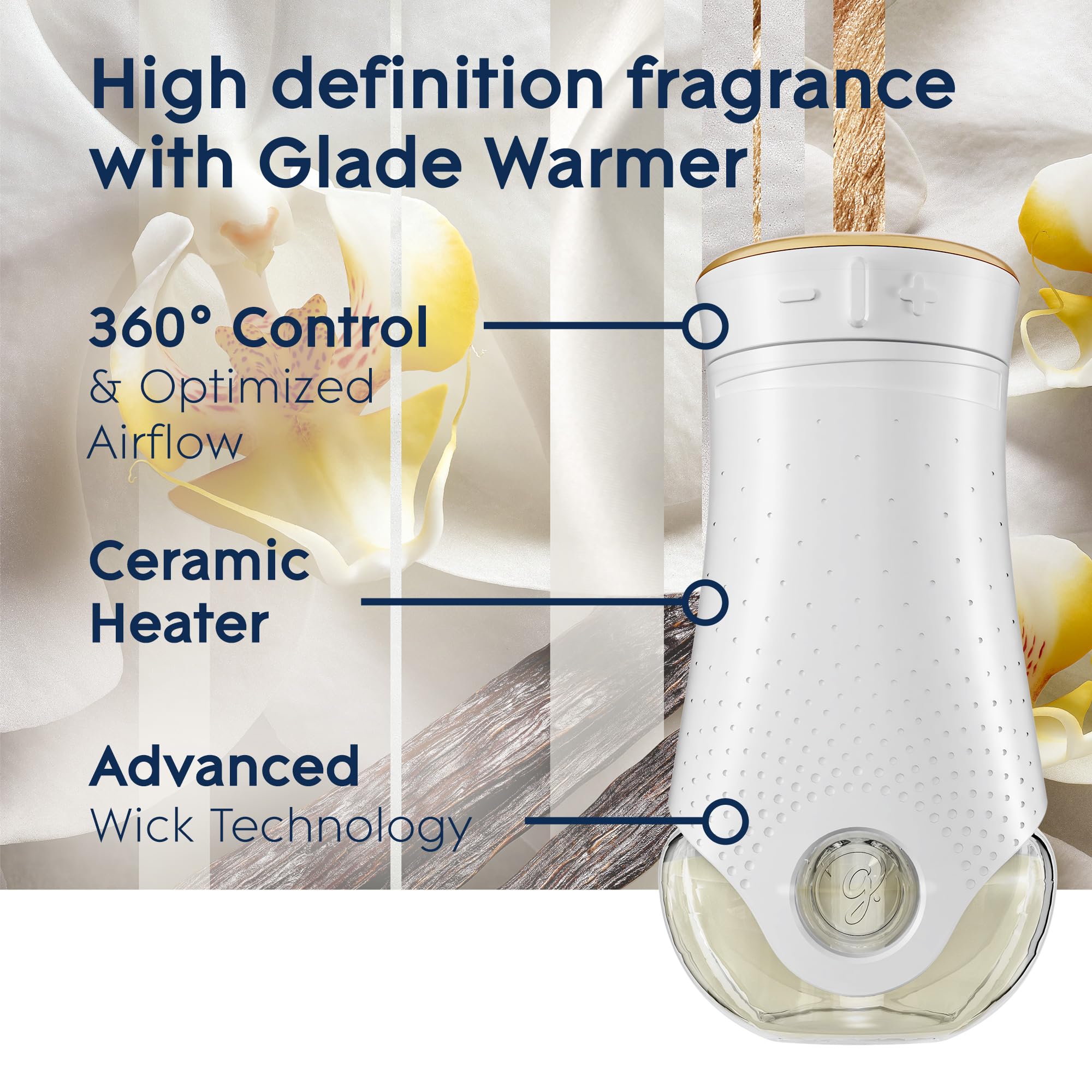 Glade PlugIns Refills Air Freshener, Scented and Essential Oils for Home and Bathroom, Sheer Vanilla Embrace, 3.35 Fl Oz, 5 Count