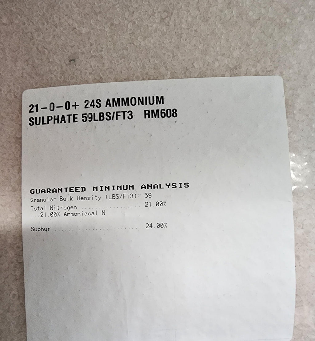 Ammonium Sulfate 21-0-0, Prepared and Packed by Let's Grow Garden Supply (2 LB)
