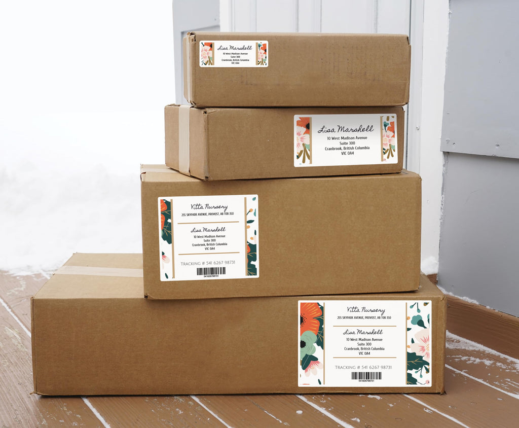 Avery Waterproof White TrueBlock Film Labels with SureFeed Technology, 1" x 2-5/8", Rectangle, Permanent Adhesive, for Laser Printers, 300 UV/Chemical/Tear Resistant Labels, (35520), Made in Canada