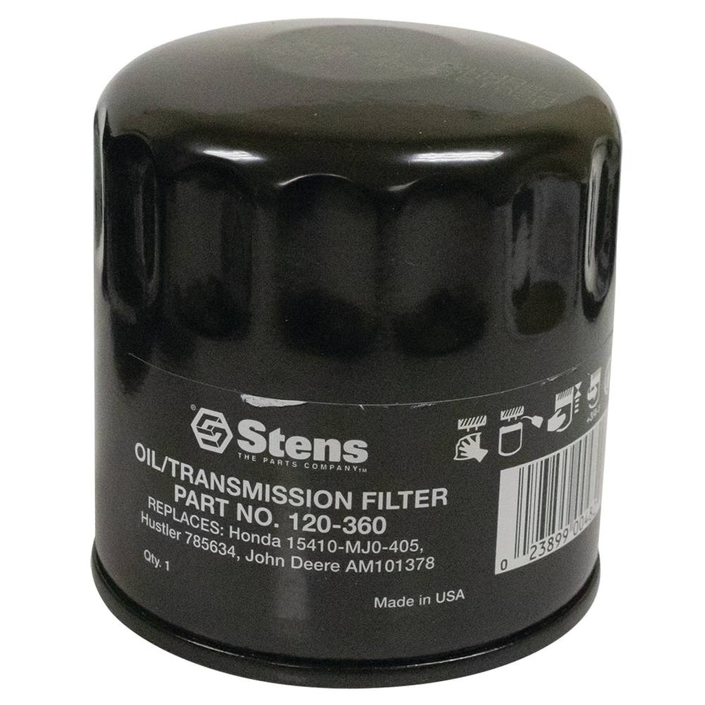 Stens 120-360 Oil Filter Replaces John Deere M806419 Kubota 30401-37580 Bobcat I.R. 3974113B Kubota HH150-32094 Hustler 785634 Honda 15410-MJ0-405 Yanmar 129150-35150