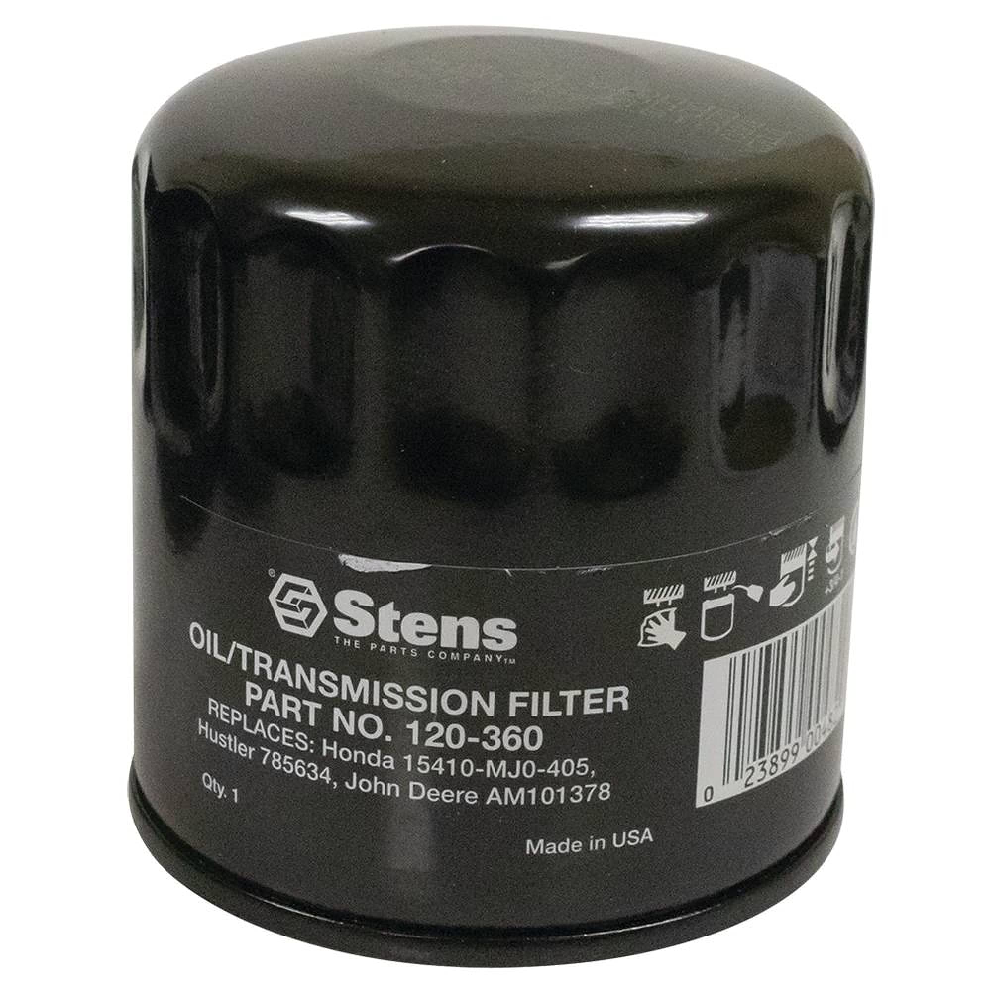 Stens 120-360 Oil Filter Replaces John Deere M806419 Kubota 30401-37580 Bobcat I.R. 3974113B Kubota HH150-32094 Hustler 785634 Honda 15410-MJ0-405 Yanmar 129150-35150