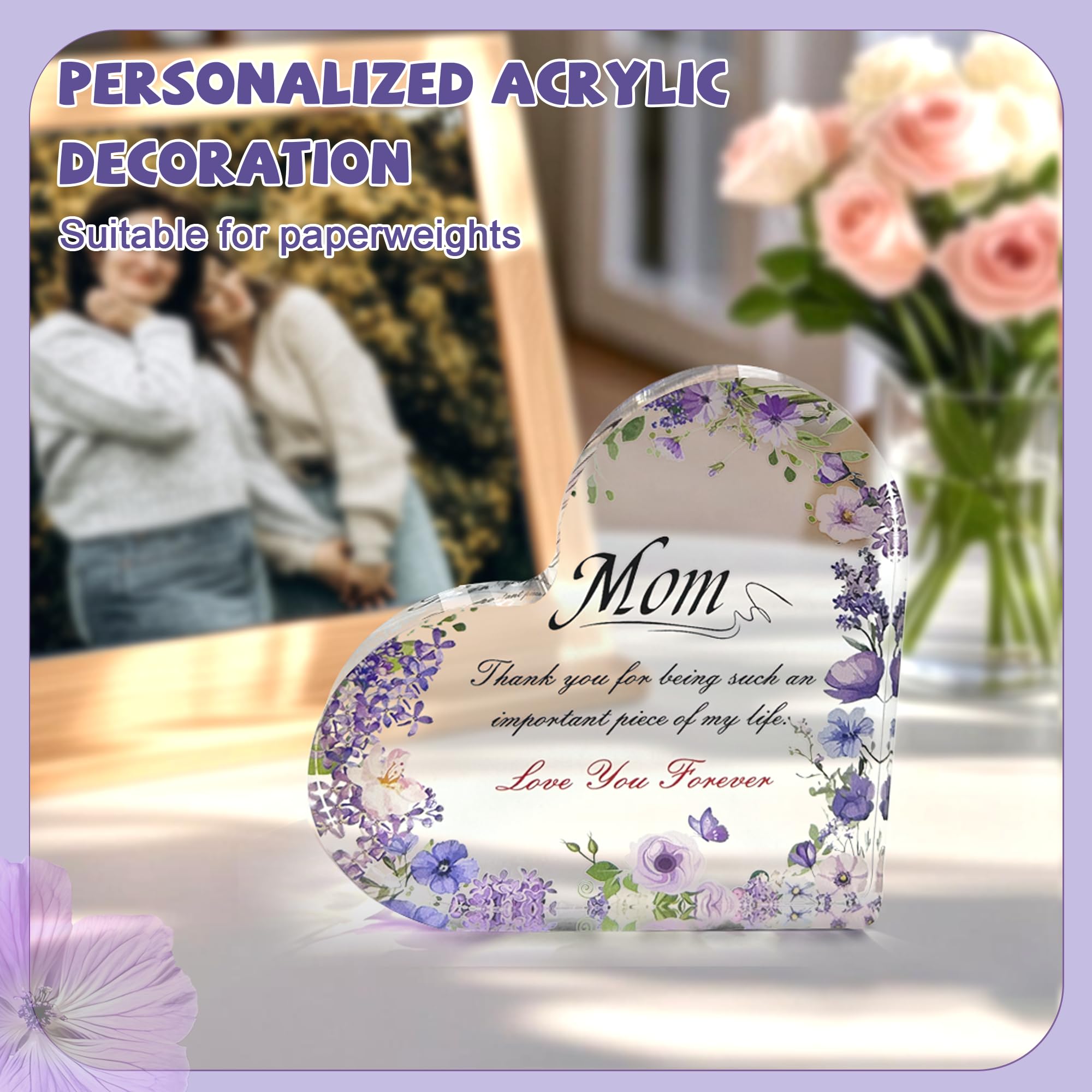 Neekiko Gifts for Mom, Unique Mothers Day Gifts Idea, Purple Lavender Relaxing Spa Get Well Soon Gift Basket Set for Mom, Mom Birthday Gifts from Daughter Son