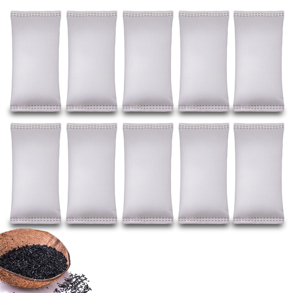 Coconut Shell Charcoal Air Purifying Bags 50g, Removes Odors and Moisture, Nature Fresh Air Purifier Bags, Odor Eliminator for Home, Car, Pets, Bathroom, Basement