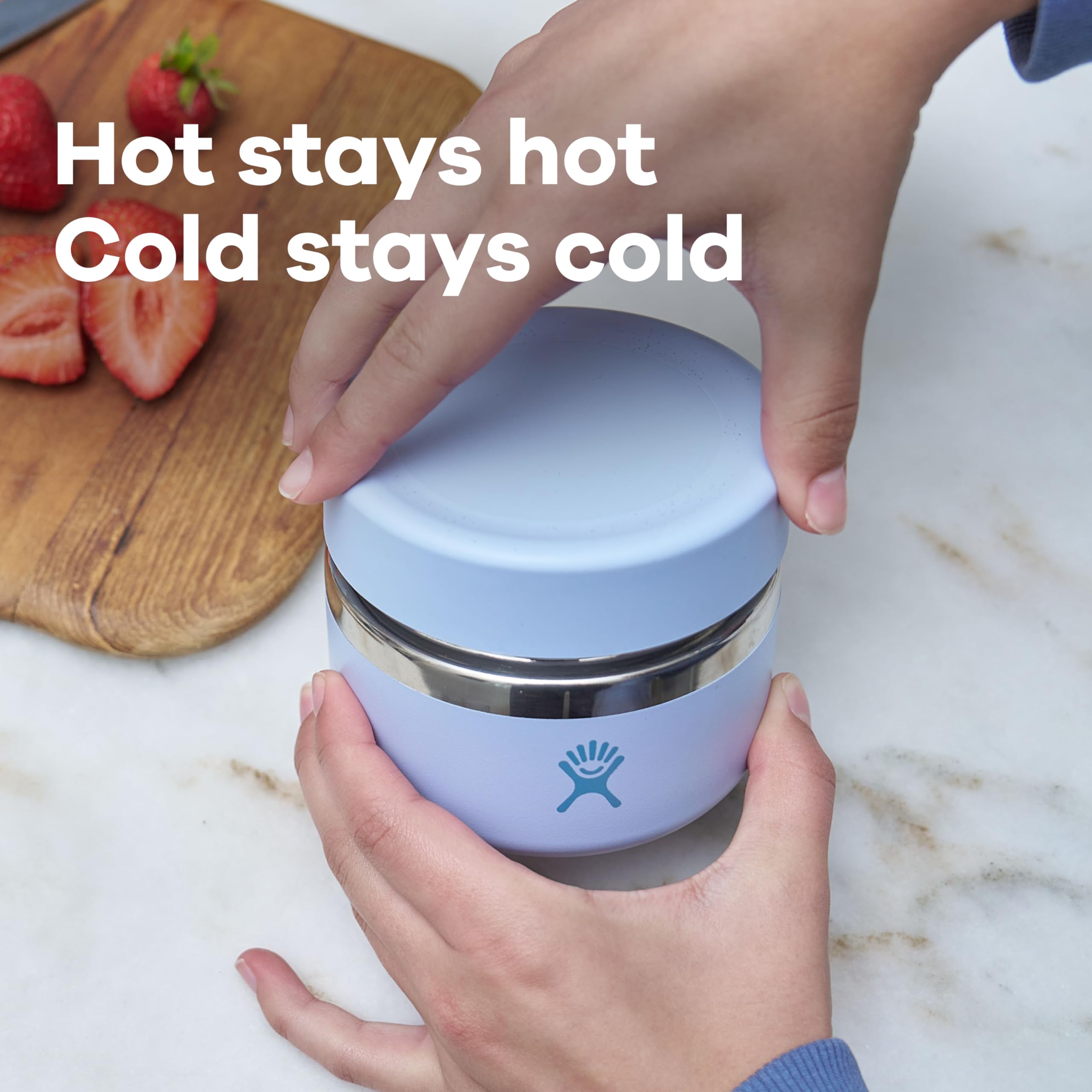 Hydro Flask 12 Oz Stainless Steel Insulated Food Jar, Leakproof and Dishwasher Safe, BPA-Free, Agave Green