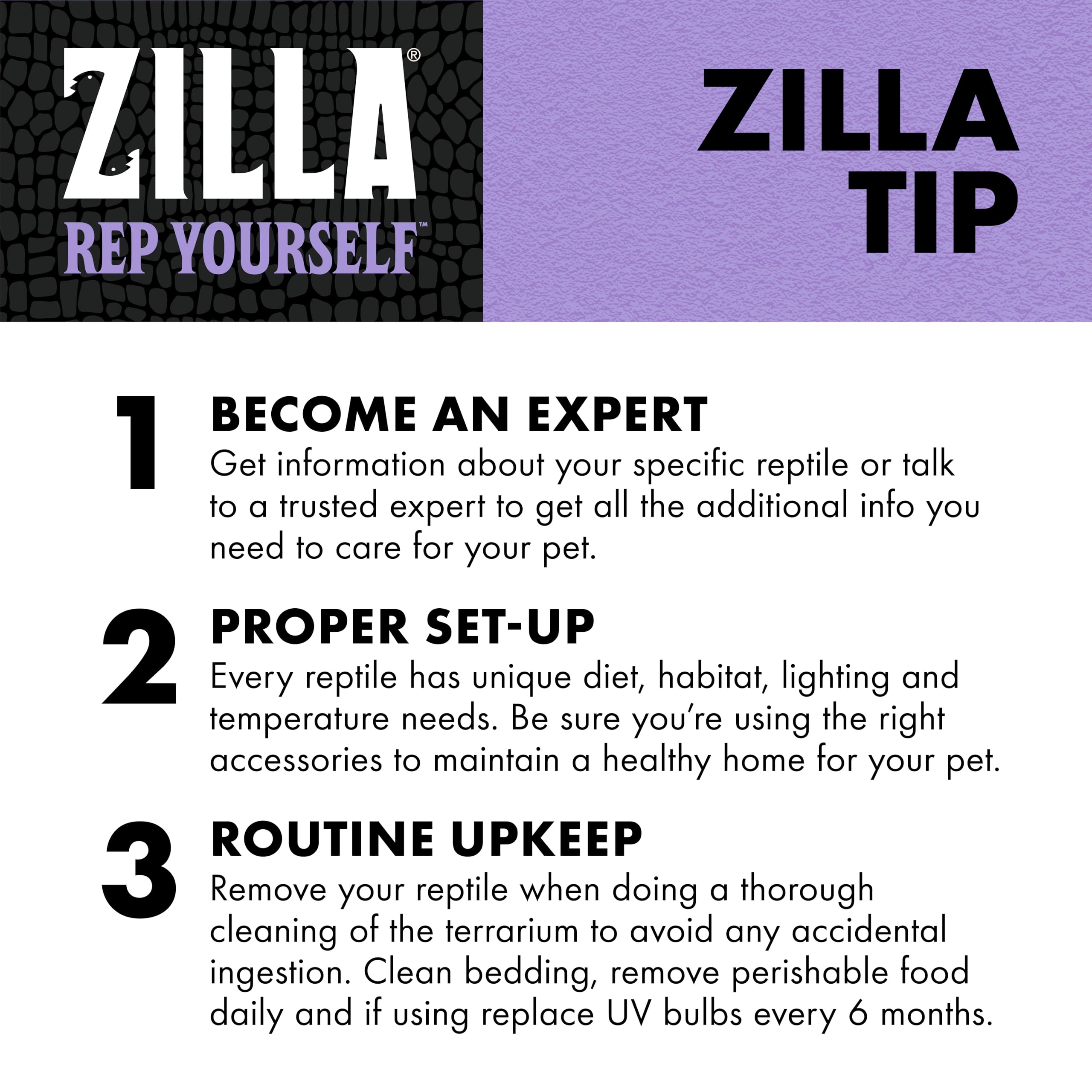 Zilla Reptile Terrarium Cleaner, 2 x 7.4 x 2