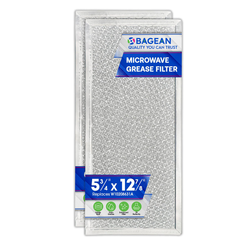 Replacement for Whirlpool W10208631A Microwave Grease Filter (2-Pack)