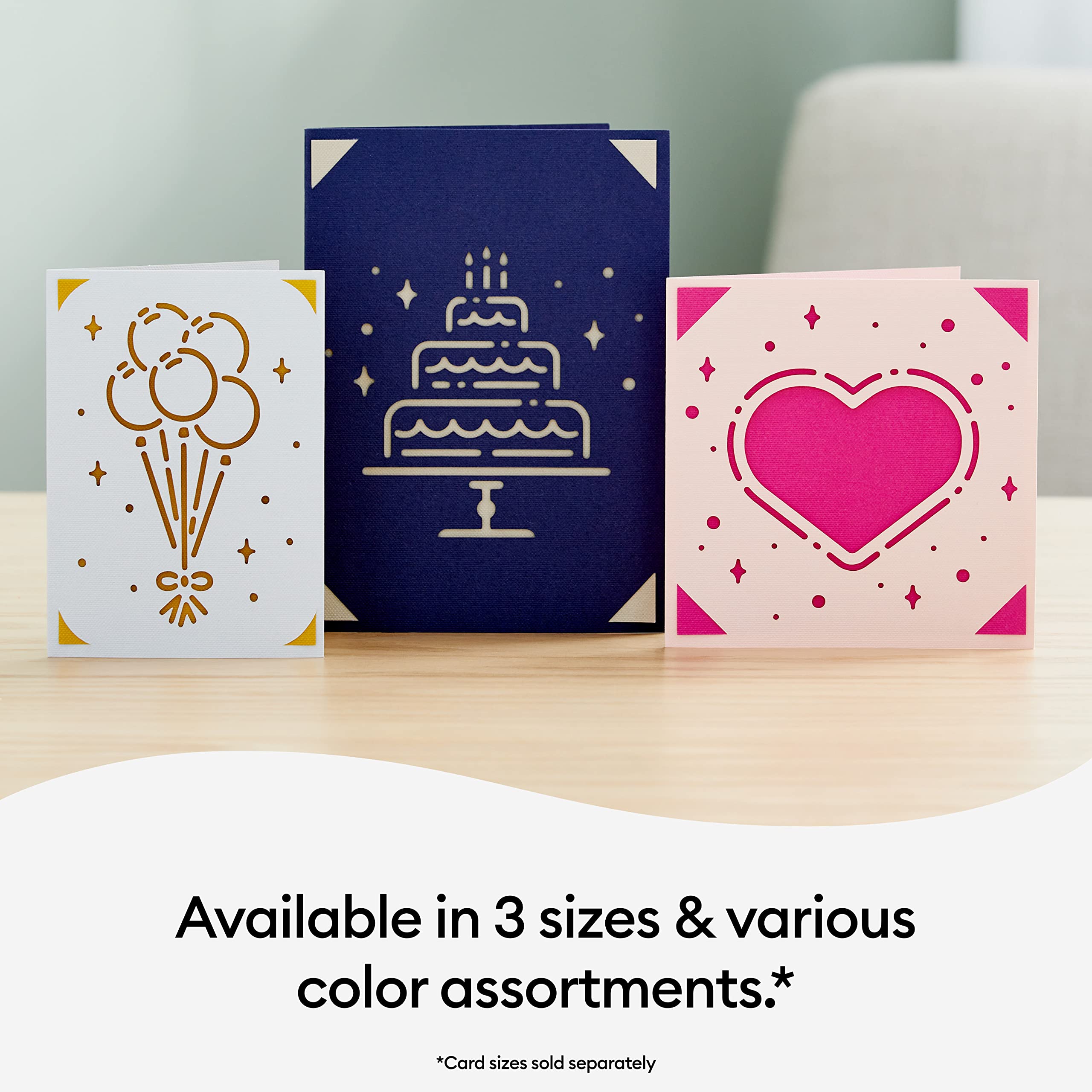 Cricut Insert Cards R40, Create Depth-Filled Birthday Cards, Thank You Cards, Custom Greeting Cards at Home, Compatible with Cricut Joy/Maker/Explore Machines, Princess Sampler (30 ct)