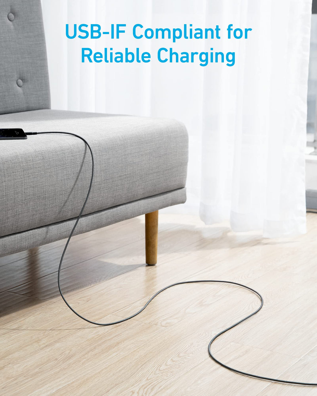 Anker USB C Cable, [2 Pack, 10ft] 310 USB A to USB C Charger Cable, USB 2.0 Nylon Charging Cord Fast Charging for Samsung Galaxy Note 10 Note 9/S10+ S10, LG V30 (Black)