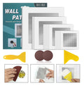 Deuvuo 19 Pcs Drywall Repair Kit - 4 Patch Sizes (2/4/6/8 Inch) With Scraper, Sandpaper for Damaged Ceiling - Say Goodbye to Unsightly Holes