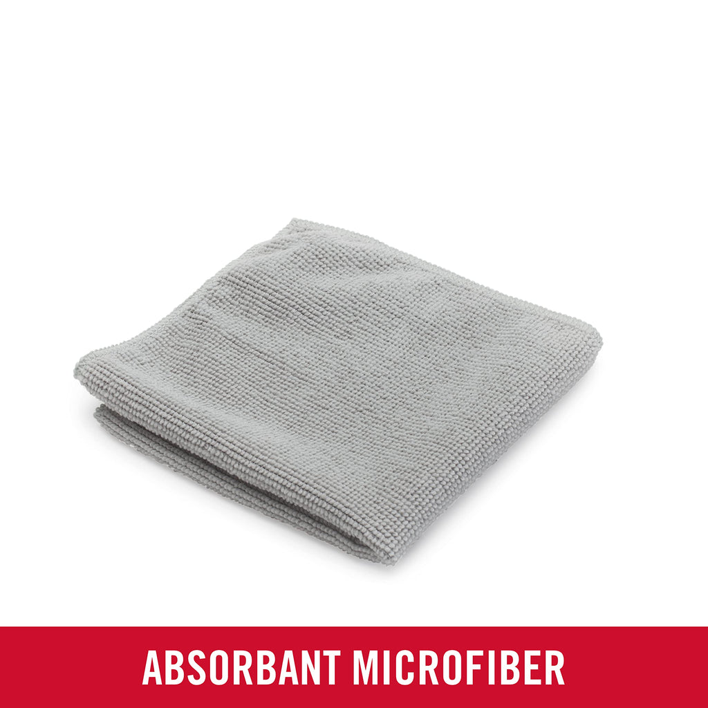 Rubbermaid All Purpose Microfiber Cleaning Cloth Towels, 50 Pack, 12"x12", Non-Scratch, Reusable/Washable for Cleaning/Wiping/Polishing for Home/Kitchen/Car