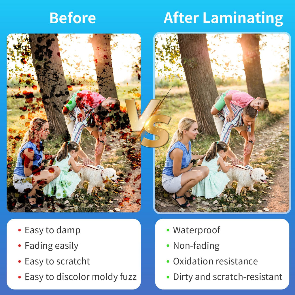 Clear Thermal Laminating Pouches – 9 x 11.5 Inch, 3 mil Thick (200 Pack) – Professional-Grade Lamination Sheets for Documents, Photos & Crafts – Fits 8.5 x 11 Letter Size Paper - [3mil 200 Packs]