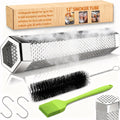 Smoke Tube for Pellet Smoker, 12'' Stainless Steel Pellet Smoker Tube for Cold/Hot Smoking, 5 Hours of Billowing Smoke, Fits All Grill or Smoker, Improved Hexagon Design