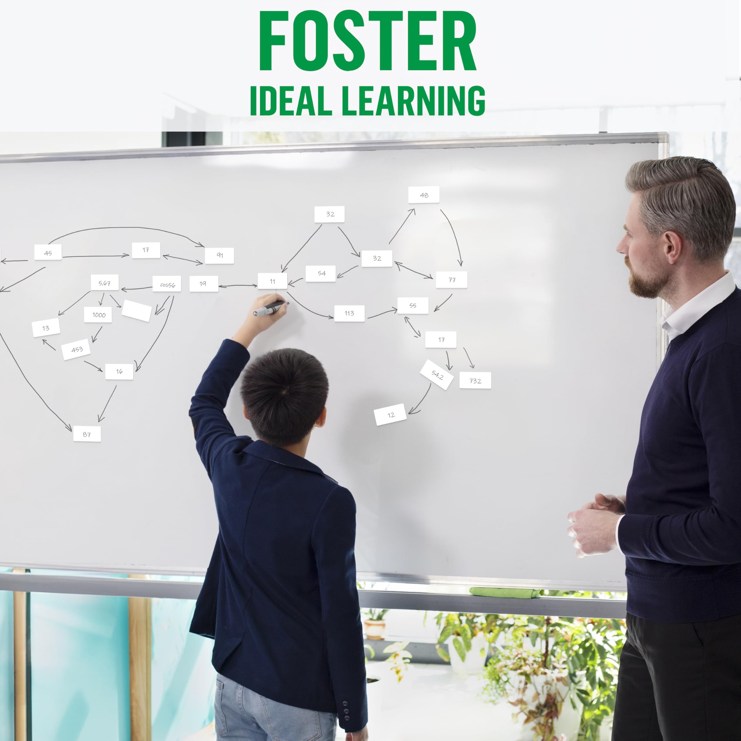32 Pack Dry Erase Magnetic Labels 2x4 in - Magnetic Name Tags for Classroom Lockers School Bus - Classroom Magnets for Names - Magnet Labels for Whiteboard - Magnet Name Plates for Classrooms Blanked