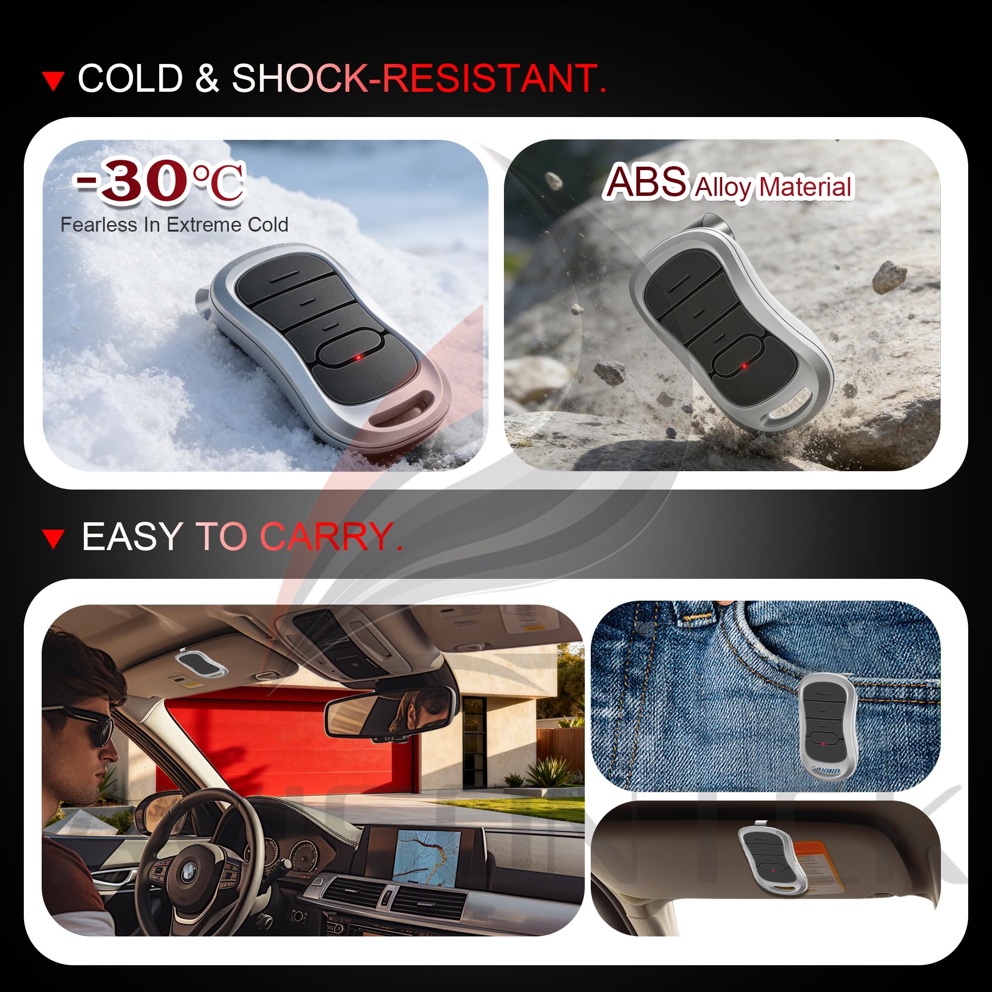 2 for Genie Garage Door Remote G3T-R/G3T-BX/G3T-A IntelliCode【3 Year Warranty】