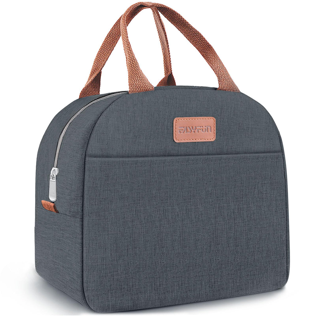 Lunch Bag for Women & Men Adult Insulated Lunch Box, Small Leakproof Cooler Food Lunch Containers Reusable High Capacity Lunch Tote Bags for Work, Travel, Outdoor