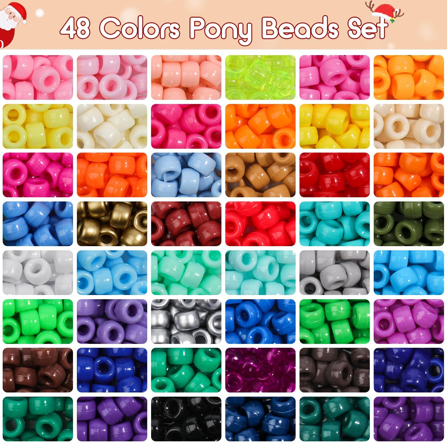 Song Xi 3500pcs Pony Beads for Bracelets, Friendship Bracelet Kit Included Letter Beads, Kandi Bead, Number Charm Bracelet Beads, Elastic Strings, Bracelet Making Kit Crafts for Adults