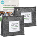 Moso Natural Air Purifying Bag 300g (10.58oz) Premium Bamboo Charcoal Odor Absorber for Home & Pet | Closet Odor Eliminator & Small Room Deodorizer | Charcoal Bags Last 2 Years | Unscented (2 Pack)