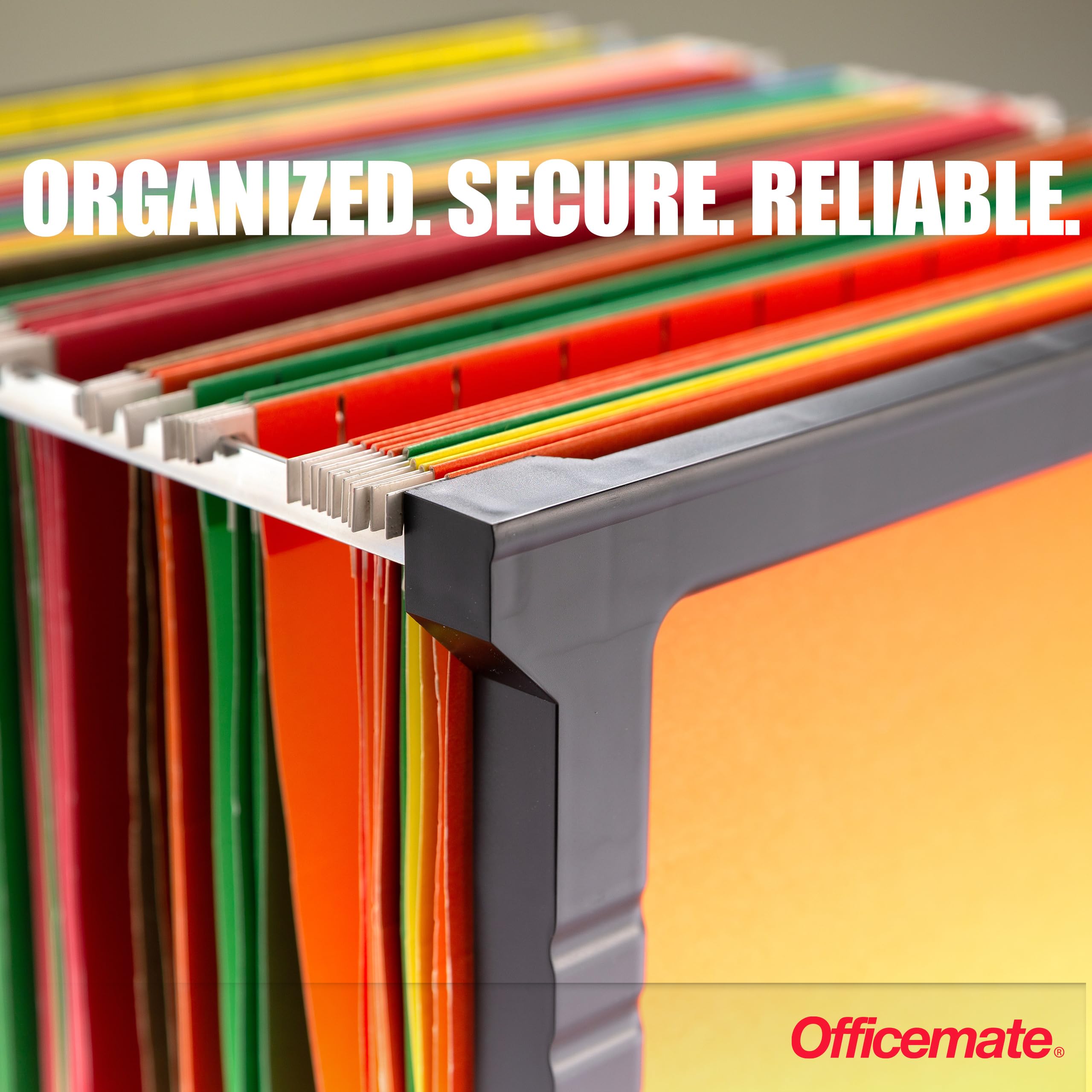 Officemate Plastic Hanging File Frame, 24" - 27", Letter and Legal Size, 1 Set (91970)
