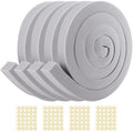 4 PCS Air Conditioner Foam Tape - 1 x 1 inch x 6.5 Ft AC Foam Weather Stripping- Non-Adhesive Foam Seal Strip with Glue Point for Air Conditioner Door Window Seal