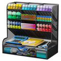 Auvo APH02 Multi-Functional Pen Pencil Holder, Desk Organizer with Drawer, Office & Art Supplies Storage，Large Size (Black)