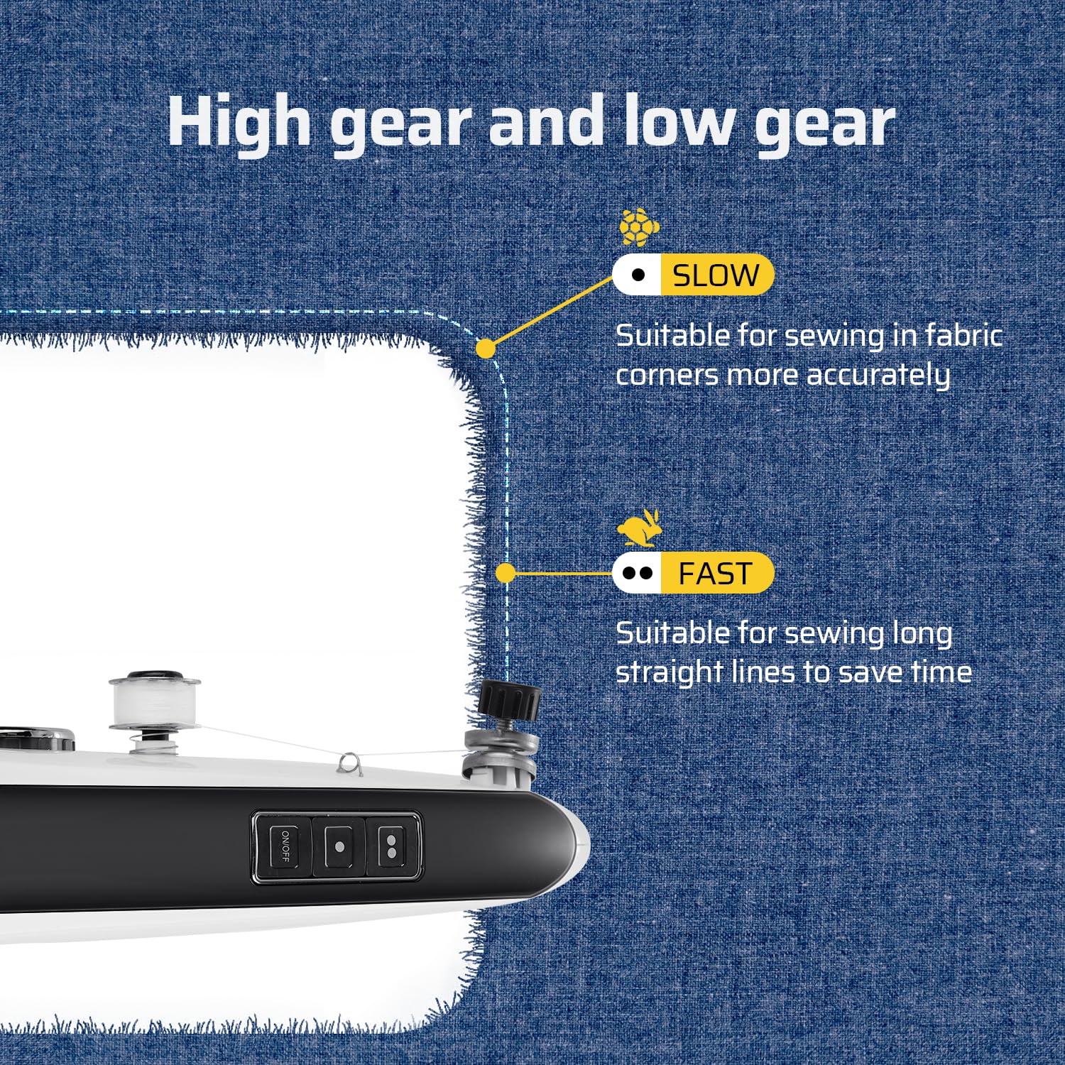 Handheld Sewing Machine, Portable Dual Speed Hand Sewing Machine for Beginners, Adults, DIY, Home, Travel