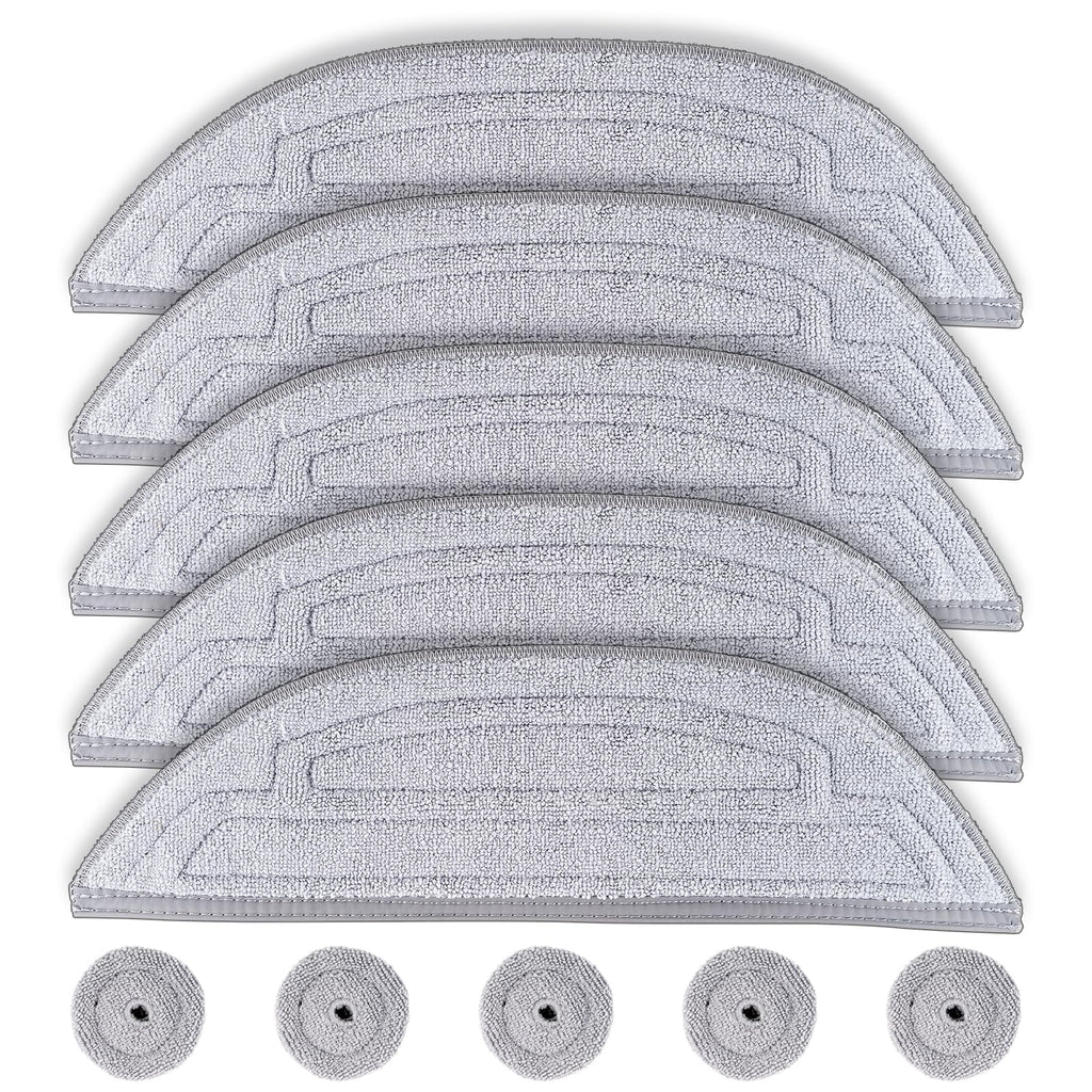 (10 Pack) Mop Pads Refills Compatible with Roborock S8 MaxV Ultra, S8 Max Ultra Robot Vacuum, VibraRise Mop Pads with Dual Sonic Vibrations Modules, Mop Cloth with Edge Mop Pad, 5 Sets