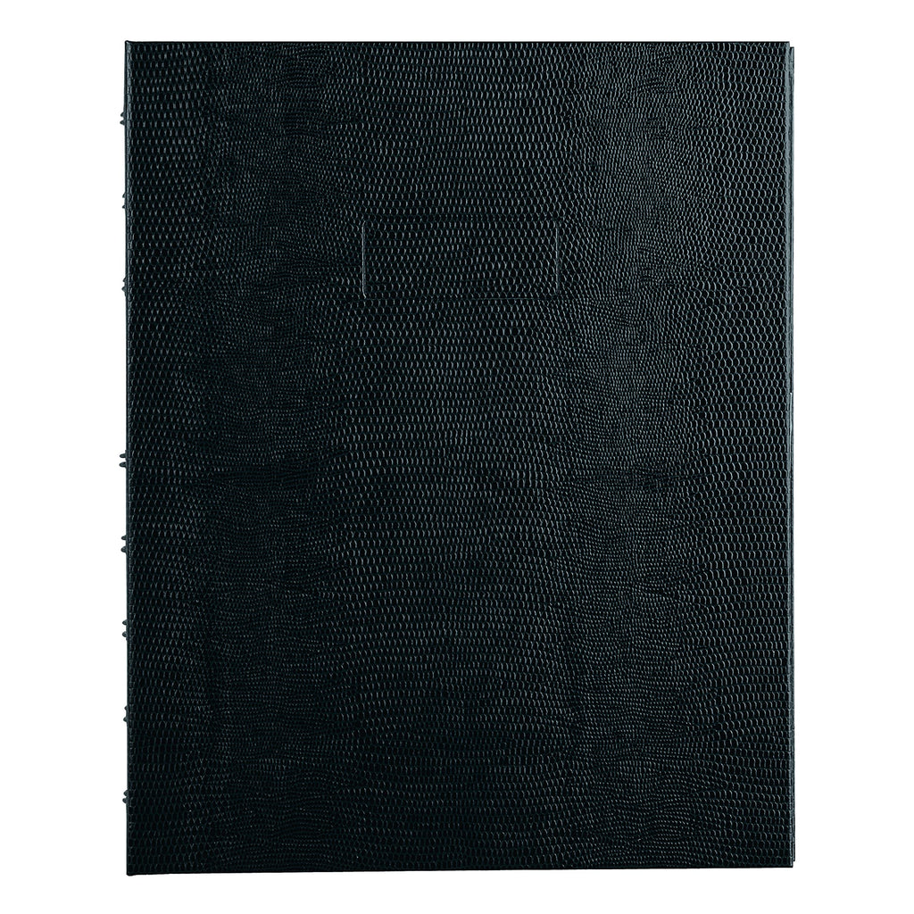 Blueline MiracleBind Notebook, Black, Lizard-Like, Hard Cover, 9.25" x 7.25", 150 Pages (AF9150.81)