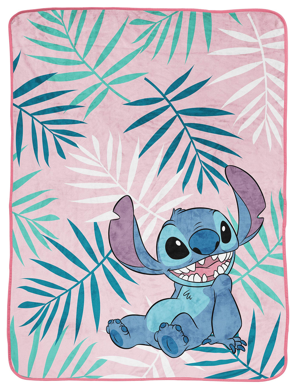 Jay Franco Disney Lilo and Stitch Kid's Throw Blanket - Plush 46" x 60" Throw Blanket for Boys & Girls, Soft Fleece Throw Blanket for Toddlers, Cozy, Fade Resistant Warm Blanket for Kids