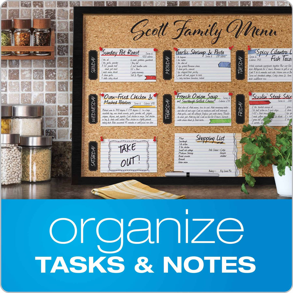Oxford Ruled Index Cards, 4" x 6", White, 10 Packs of 100 (41)