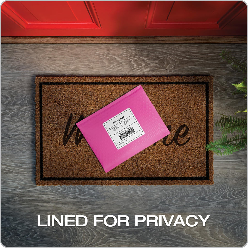 Quality Park Bubble Mailers, 6 x 9 Inch, Pink Poly Mailers, Padded Envelopes, Shipping Envelopes, Water Resistant, Self Seal, 50 Per Box (QUA85858)